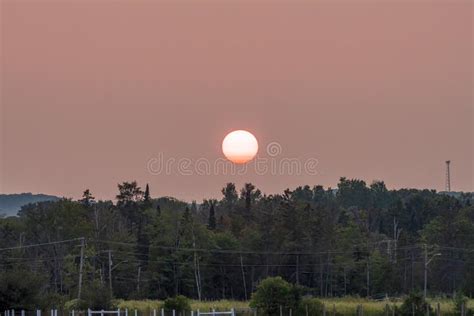 Sunset In Haze Stock Photo Image Of Reflection Afterglow 266706008