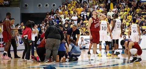 The Game Is Stopped After An Unsportsmanlike Foul Was Called On An