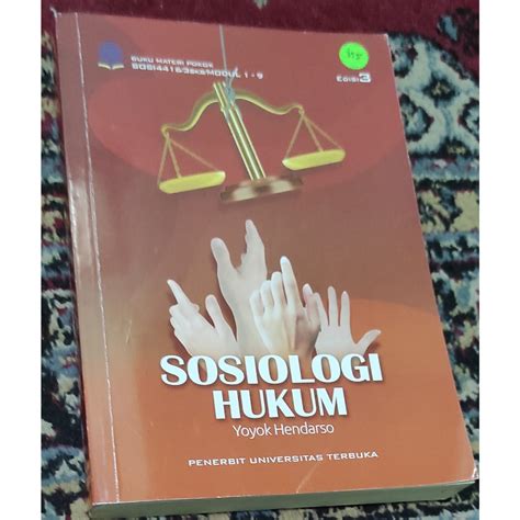 Jual Buku Sosiologi Hukum Modul Yoyok Hendarso Ut Shopee Indonesia