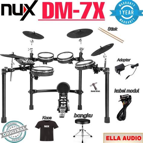 Jual NUX DM7X DRUM ELEKTRIK DM 7X DIGITAL DRUM KIT FDH5465F66T Shopee