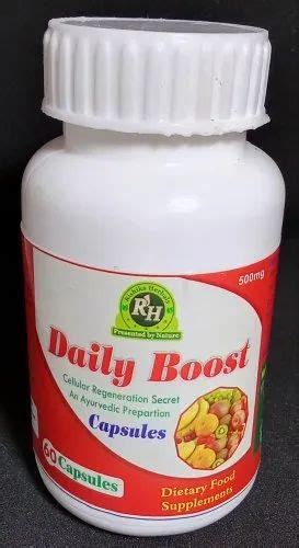 Daily Boost Capsule 60 Capsules Rs 80 Bottle Rishika Herbals Id