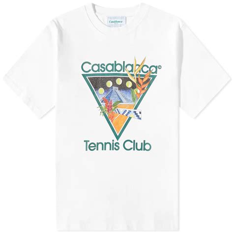 Casablanca Tennis Club Icon T Shirt White End Us