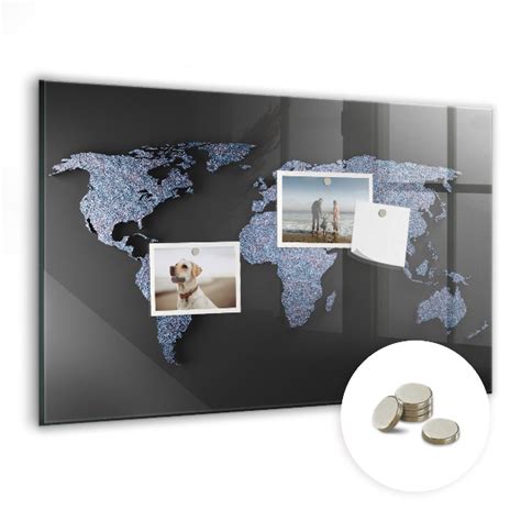 Tableau magnétique enfant Carte du monde 3D Tulup fr