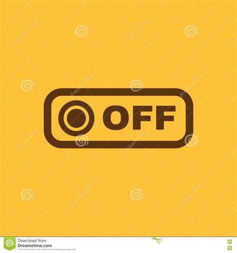 The Off Button Icon. Off Switch Symbol Stock Illustration ...