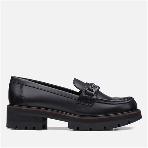 Clarks Orianna Edge Chain Leather Loafers Allsole