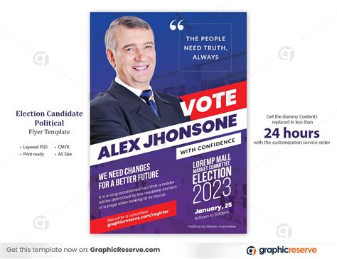 Election Candidate Political flyer - Graphic Reserve