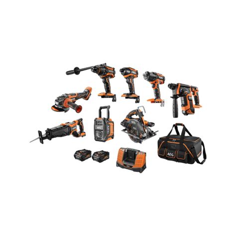 AEG 18V 6.0AH 8 Piece Power Combo Kit with FUSION and FORCE - Bunnings ...