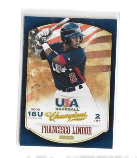 2013 Panini USA Baseball Champions Francisco Lindor 49 EBay