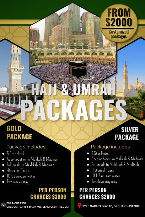 Poster Tarvel Agen Haji Dan Umrah Templat Postermywall