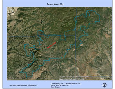 Beaver Creek Map – Field Guide to the Colorado Wilderness Act of 2019