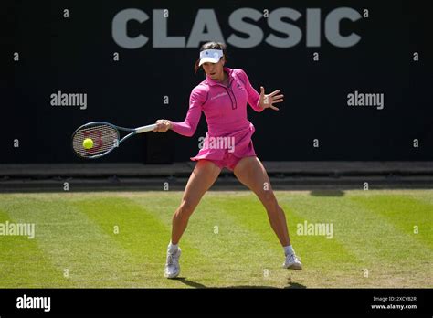 Ajla Tomljanovic In Action Against Lin Zhu In Their Women S Singles