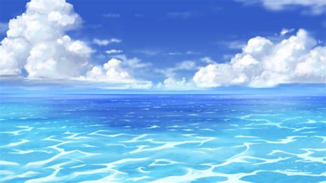 Anime Ocean Background - 2080x1170 Wallpaper - teahub.io