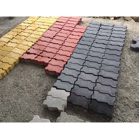 Cement Zig Zag Uni Paver Block For Flooring Thickness Mm At Rs