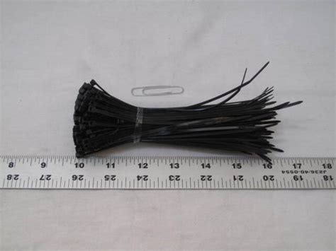 150 New Black Cable Ties 6 Wire Wrap Zip Color Code Identify Bundle Ty