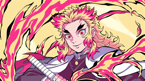kyojuro rengoku wallpaper  demon slayer kimetsu  yaiba