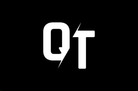 Monogram Qt Logo Design Graphic By Greenlines Studios · Creative Fabrica