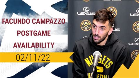 Nuggets Postgame Availability Facundo Campazzo Youtube