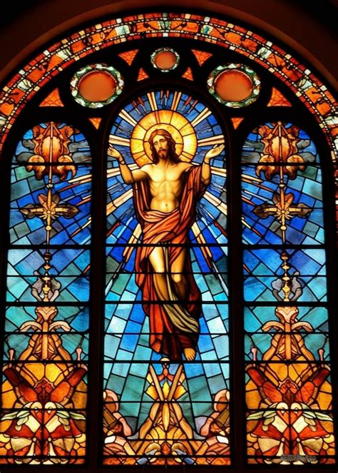 Risen Christ Stained Glass