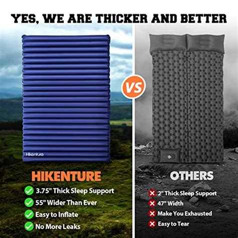 Hikenture Double Sleeping Pad For Camping Extra Thick In Camping