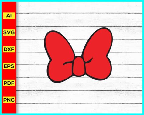 Minnie Mouse Bow Svg Bow Svg Mickey Mouse Bow Svg Cut File For Cric Disney Png