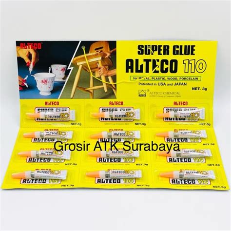 Jual Lem Super Glue Alteco G Gr Gram Original Asli Shopee