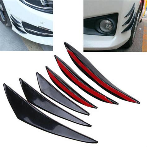 6pcs Universal Auto Front Stoßstange Flap Spoiler Splitter Flügel