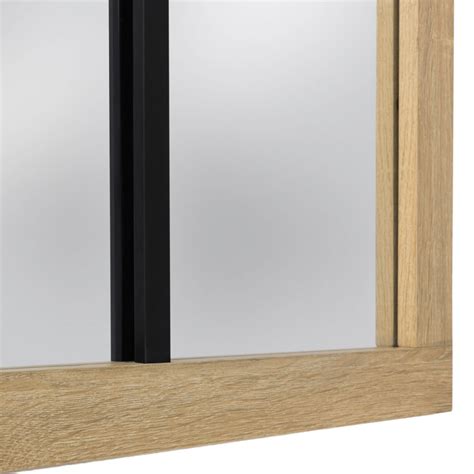 Miroir Verri Re Bois Et M Tal Bandes X Cm Id Market