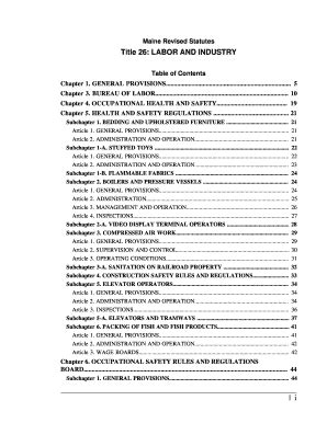 Fillable Online Legislature Maine Title 26 PDF Fax Email Print PdfFiller