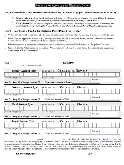 Fillable Online Mpsaz Orgpayrolldocsdirect Deposit Authorization