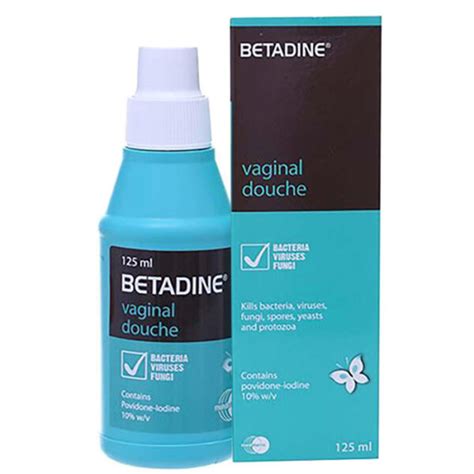 Betadine Vaginal Douche 125ml điều trị nhiễm trùng âm đạo