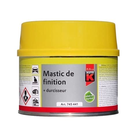 Mastic Polyester Universel Auto K Pour La Finition Et Le Lissage G