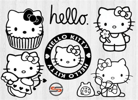 Hello Kitty SVG Hello Kitty Cut file svg files for