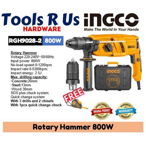 Ingco Rotary Hammer 800w Rgh9028 2 Merville Shopee Philippines