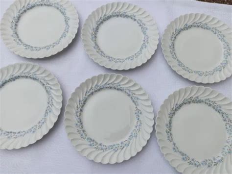 Assiettes Plates En Porcelaine De Limoges Haviland Mod Le Gentiane