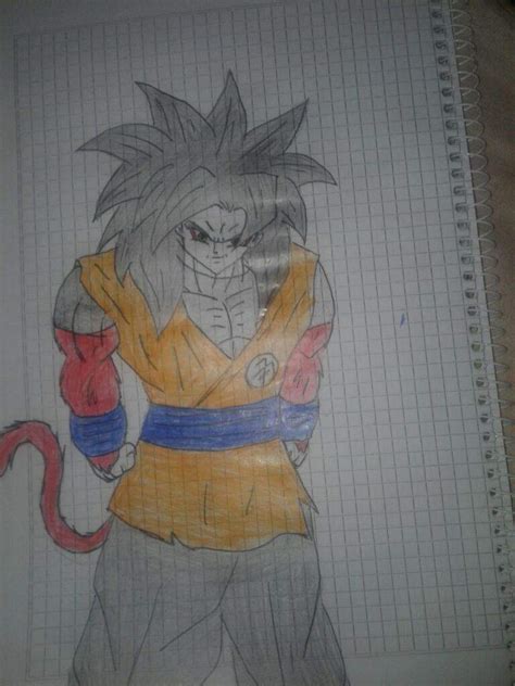 Goku xeno ssj3 y Ssj4 dibujados DRAGON BALL ESPAÑOL Amino