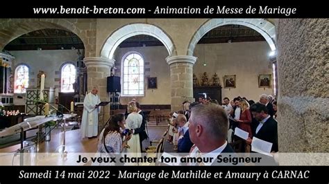 Je Veux Chanter Ton Amour Seigneur Animation Messe Mariage Rock