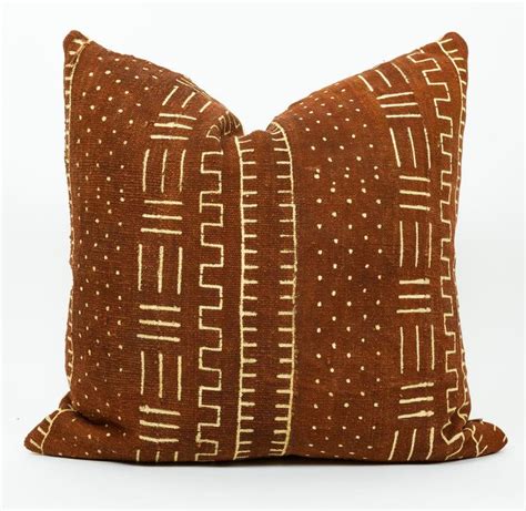 Handmade Throw Pillow African Mud Cloth Mud Cloth