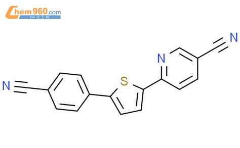 619334 38 2 3 PYRIDINECARBONITRILE 6 5 4 CYANOPHENYL 2 THIENYL CAS