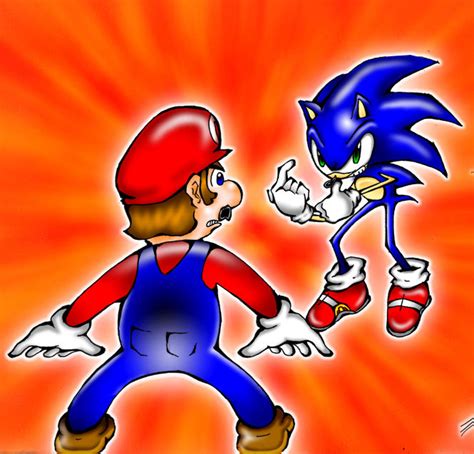 Sonic Vs Mario By Skatansasuke On Deviantart