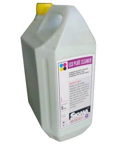 Sigma Eco Plate Cleaner Chemical For Offset Printing Packaging Size