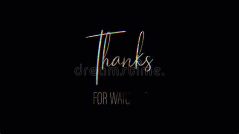 D Text Digital Animation Word Of Thank You Stock Footage Video Of