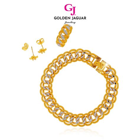 GJ Jewellery Emas Korea Emas Bangkok 24K Bracelet Combo Set Coco Viral