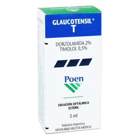 Glaucotensil T Dorzolamida 2 Timolol 0 5 Solución Oftalmica 5 mL