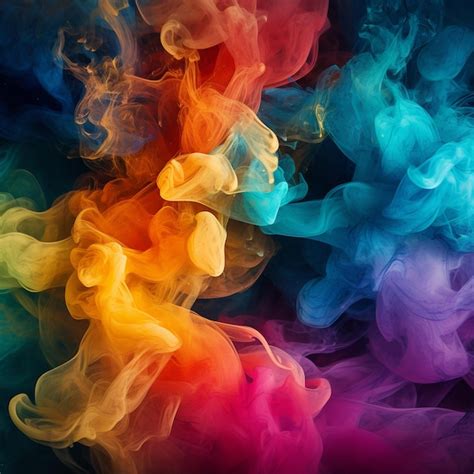 Premium Photo Multi Colored Smoke