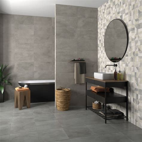 Marmo Stu Grey Matt Ceramic Wall Tile X Mm N C Tiles And Bathrooms