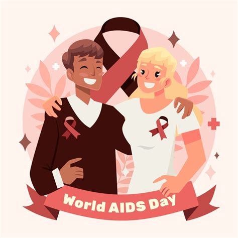 Ilustração Do Dia Mundial Da Aids Vetor Premium