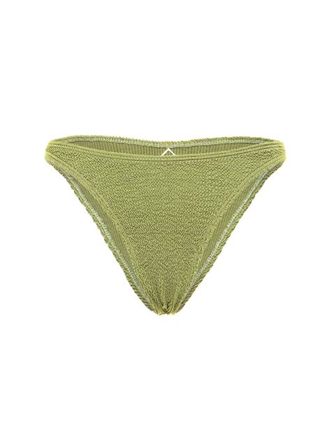 Buy Bond Eye Scene Seersucker Bikini Bottoms Green At Off