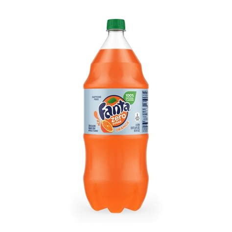 Fanta Orange Zero Sugar Soda Fruit Flavored Soft Drink 2 Liters