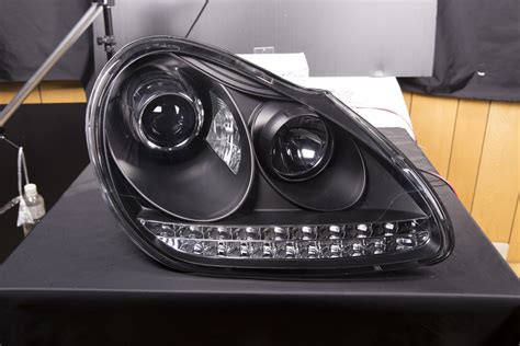 Scheinwerfer Set Daylight LED TFL Optik Porsche Cayenne Bj 03 07