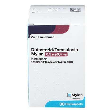 Dutasterid Tamsulosin Mylan 0 5 Mg 0 4 Mg 30 St Mit Dem E Rezept Kaufen